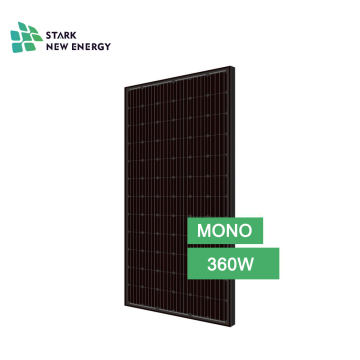 Painel solar de 72 células preto mono perc 360w