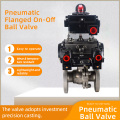 Supapă cu bilă on-off cu flanșă pneumatică