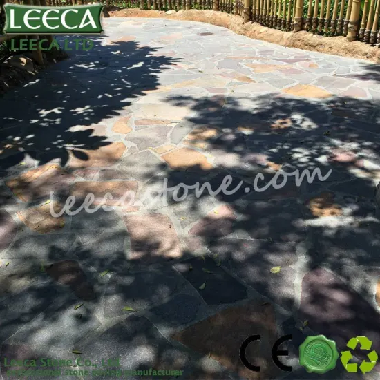 Random natural stone for patio