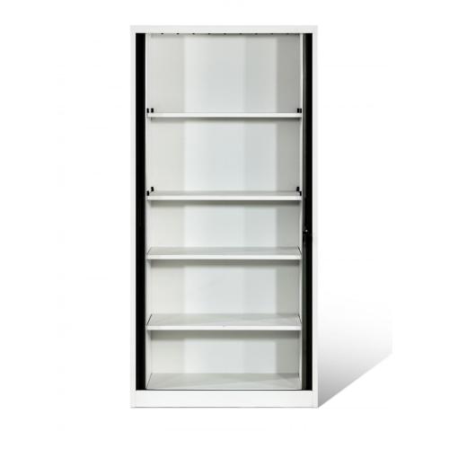 Space Saving Office Tambour Cabinet With Shelves