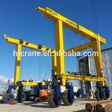 Electric ship building gantry crane