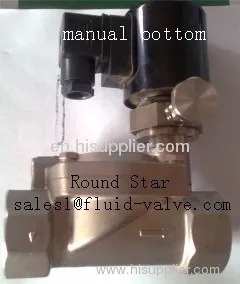 2 Way Sus304 Ip65 Water Air Oil Manual Solenoid Valve 