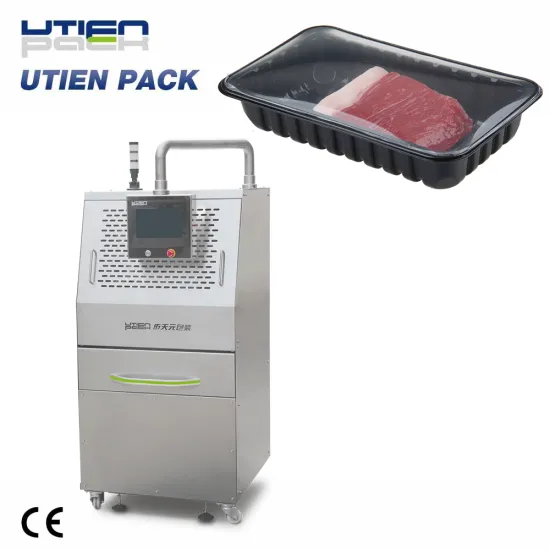 Supermarket Ready Meal Meat Food Tray Sealer Packing Machine