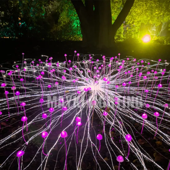Custom Outdoor Ball Lights - Waterproof Fiber Optic Landscape Lighting Decor LED