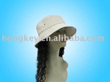 fake hair bucket hats