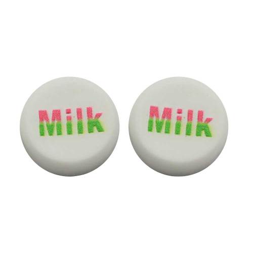 Dostawa Flatback Chocolate Candy Resin Beads Round Bean Letter Milk Decoration Charms na notatnik DIY Art Craft