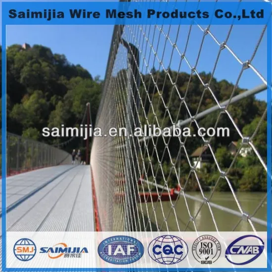 SS bridge steel rope net in china