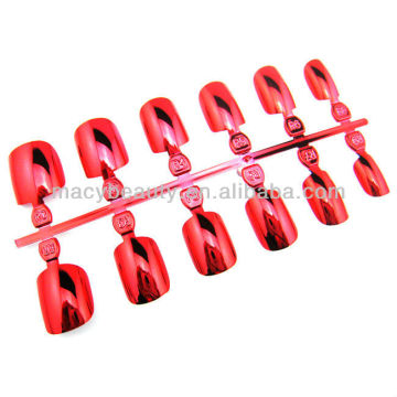 Metallic mixed full well wide nail tips 6 size