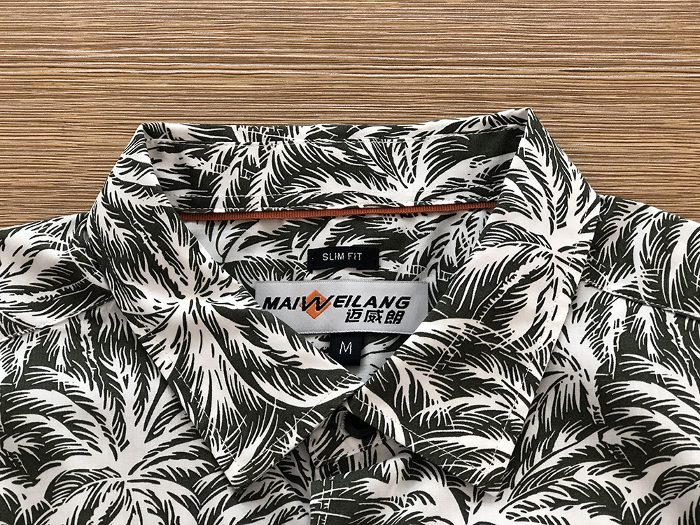 new style male print shirt