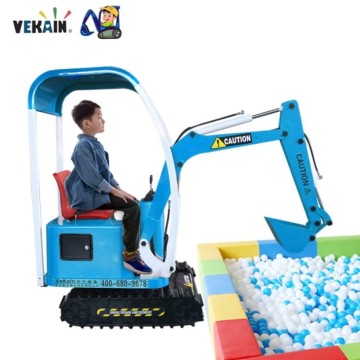 Voiture de jouets à excavatrice électrique pour enfants - Véhicule d'ingénierie sit-in pour garçons