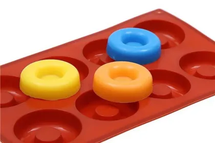 8 Cups silicone donuts cake mold