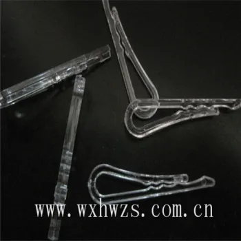 transparent plastic clip for packing clothing