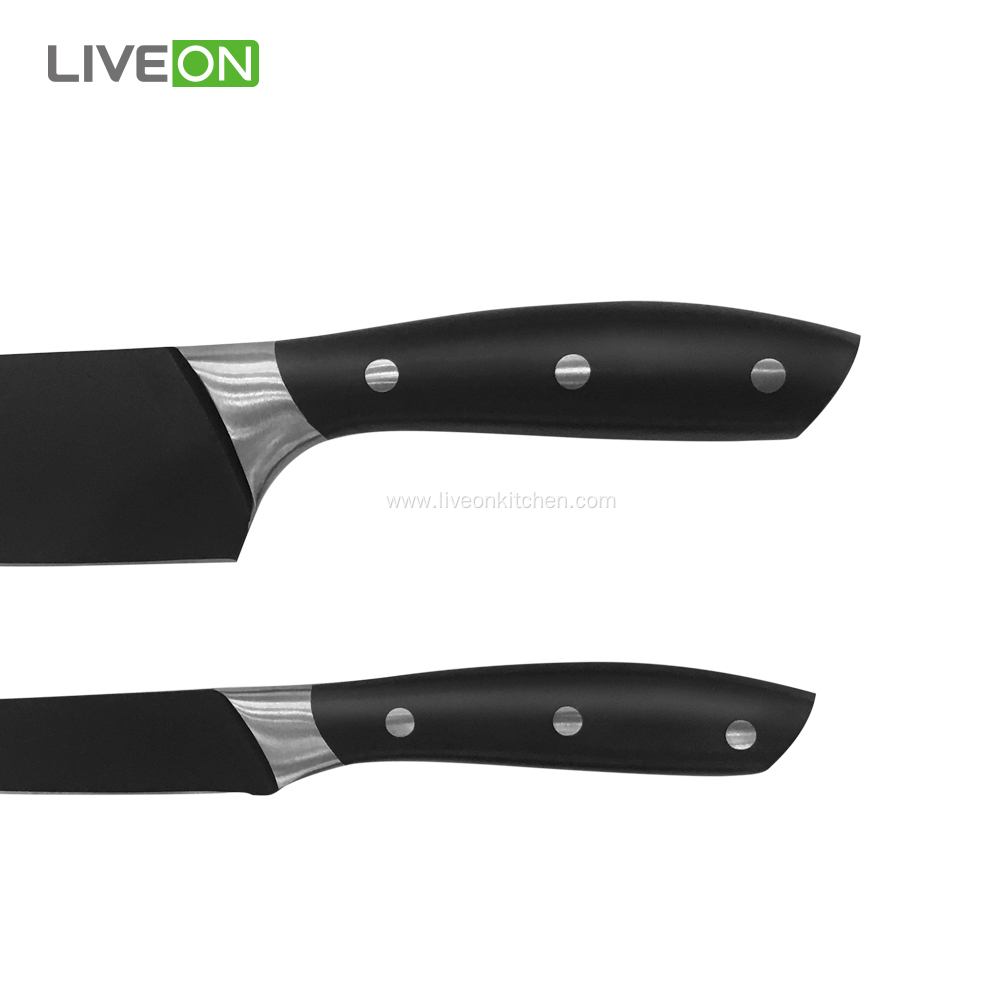 3 pcs Stainless Steel Black Oxide Knife Set