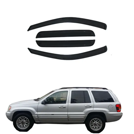 Truck 4x4 Black Window Deflector Door Visor for Jeep Grand Cherokee 1999-2004 Accessories