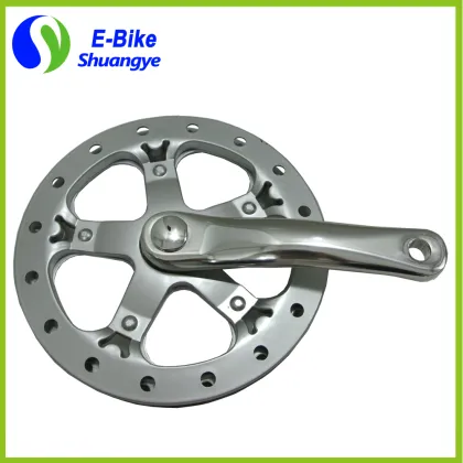 alloy electric bicycle crank and chainwheel bicycle crankset