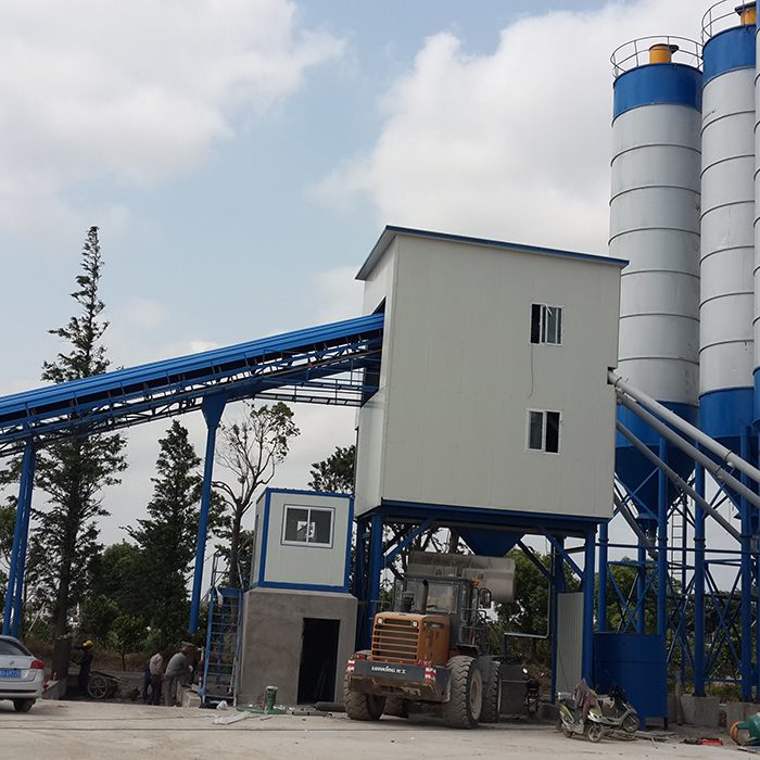 Precast Fully Automatic Mini 120m3h Concrete Batching Plant