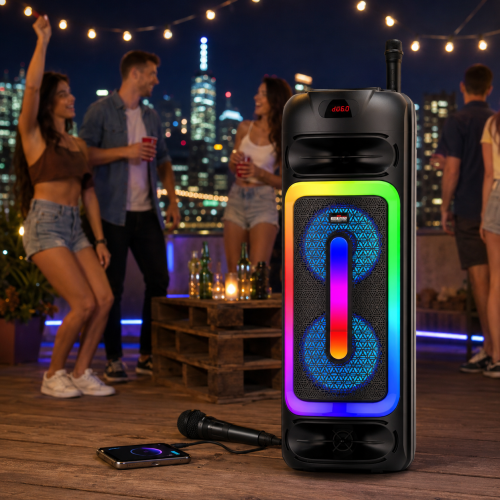 Parti Etkinlikleri için Uzun Ömürlü Kablosuz RGB Hoparlör