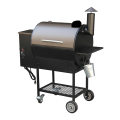 Wood Pellet Smoker BBQ Grill with Chimney -M