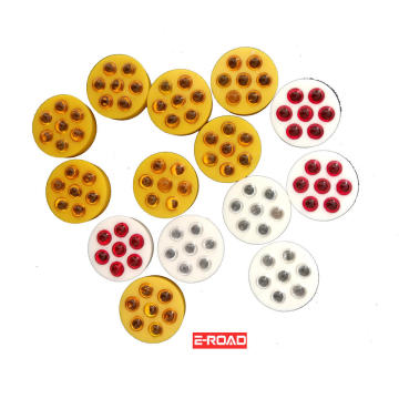 High Reflective Plastic Road Stud with 7 Beads Glass Beads Reflector