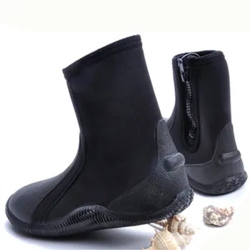 Anti-Slip Warm Diving Boots for Adults - Newbility 5mm Neoprene High Upper Fins Spearfishing Shoes