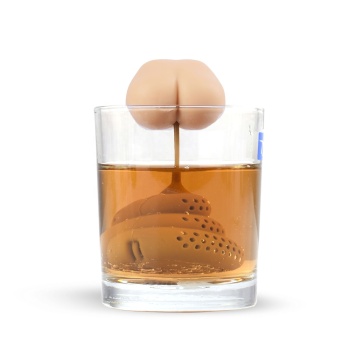 BPA-Free Silicone Tea Strainer in Butt Stool Shape