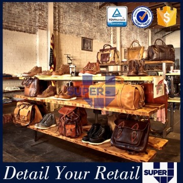 top quality out standing customized wooden stand display in store