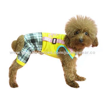 Pet clothes, available in various designs and sizes