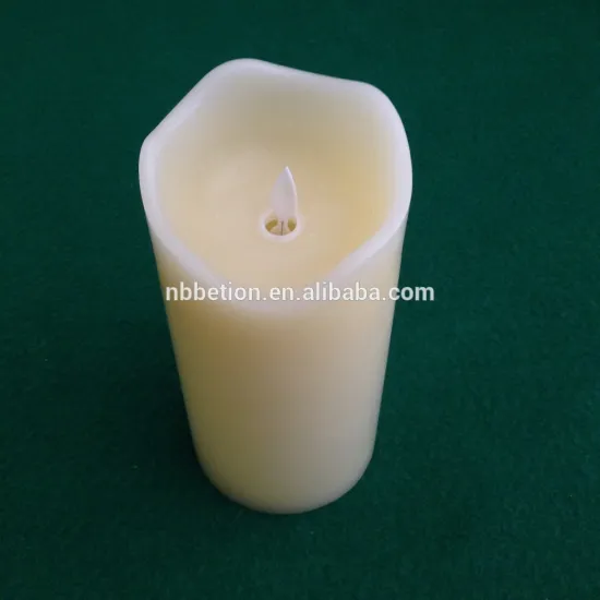 flameless moving wick real wax pillar led candle with timer multifuction led candle light