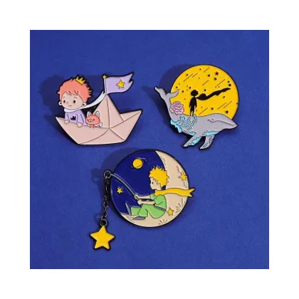 Customized Little Prince Metal Gold Plating Enamel Lapel Pin