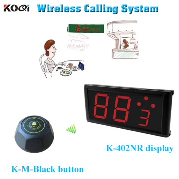 Restaurant Call Waitress System with K-402nr Display and K-M Button
