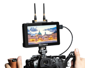 FeelWorld FT6 FR6 FR6 da 5,5 pollici Sistema di trasmissione video wireless per l'uso del campo della fotocamera DSLR