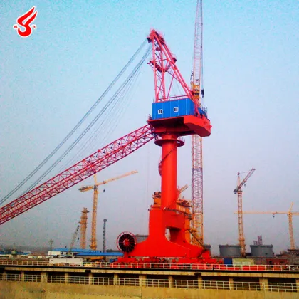 Yufei Portal Cranes: 40 Ton and 50 Ton Small Mobile Harbour Cranes with Luffing Capability