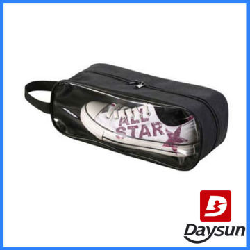 Portable Waterproof Shoe Travel Zip Bag Visual Breathable Tote Bag