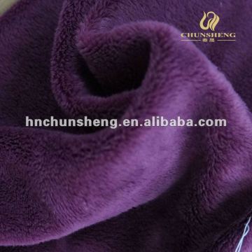 100% polyester Purple soft sofa fabric cheap brushed fabric