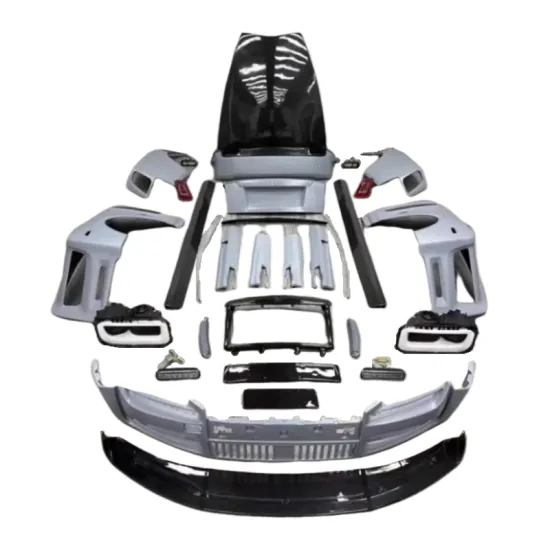 For Rolls Royce Phantom 6th/7th generation upgrade 8th generation carbon fiber front and rear bumpers side skirts  hood body kit