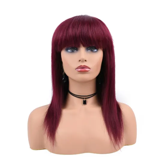 big discount wholesale brazilian straight cheveux naturels 99j color human hair wigs