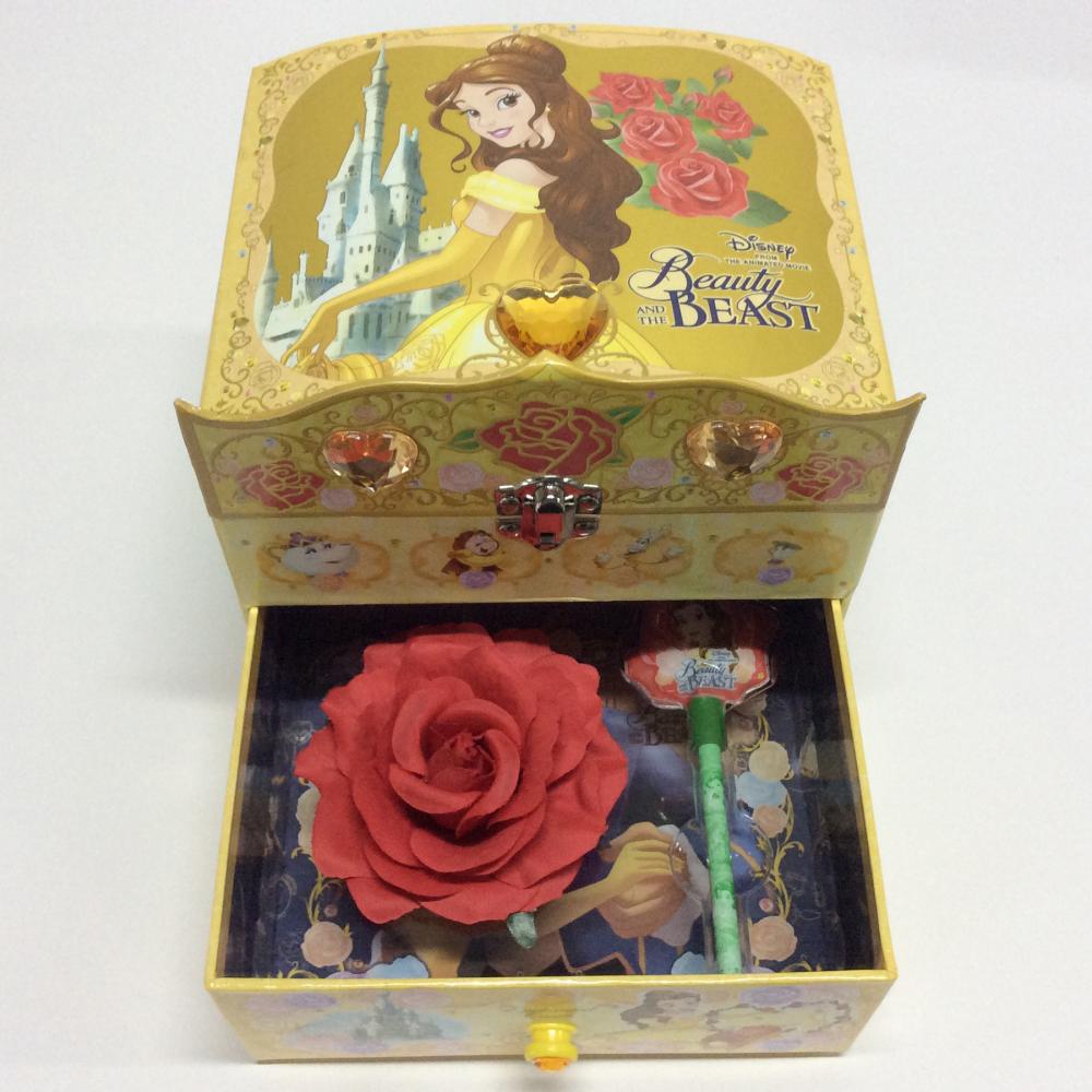 Caja de almacenamiento de joyas estilo diamante princesa estilo