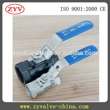316 stainless steel high quality 1pc ball valve