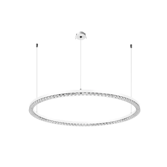 Modern Round Crystal Chandelier for Dining Table - 850mm/1050mm Hanging Lamp