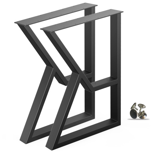 أرجل مكتب حديدية أنبوبية شديدة التحمل على شكل حرف K