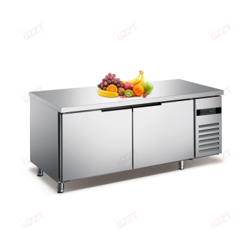 Stainless Steel Bubble Tea Counter with Refrigerator and Chiller