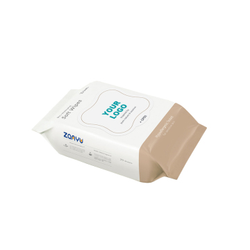 Private Label Softcare Baby Facial Wipes - Gentle Hypoallergenic Wet Wipes for Newborns (Pack of 20 Sheets)