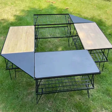 Outdoor Folding Mesh Tableware Drain Rack for Camping