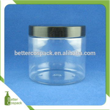 500ml double wall plastic jar cosmetic jar decorative cream jar