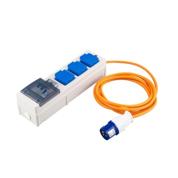 Caravan Camping Mobile Mains Power Unit Kit with RCD & MCB 16A 230V