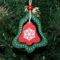Wooden Christmas Pendant Festive Holiday Supplies Decorative Accessory