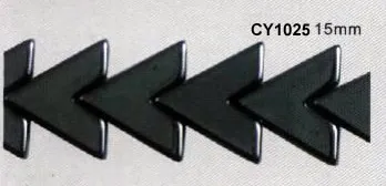 Hematite "V" Beads 15MM