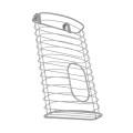 Plastic Bag Holder Metal chrome over cabinet plastic bag holder Supplier