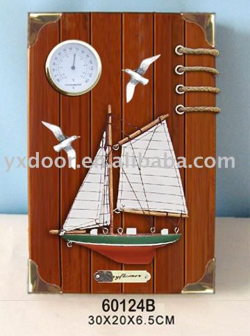 Wooden Decorative KEY BOX(60124B), with clock!! key cabniet, wall decoration, or table decoration.