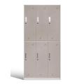 2 Tier Metal Locker Wardrobe Closet 3 Wide